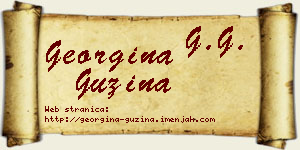 Georgina Guzina vizit kartica